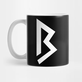 B – Greek Mythology - White Letter B Mug